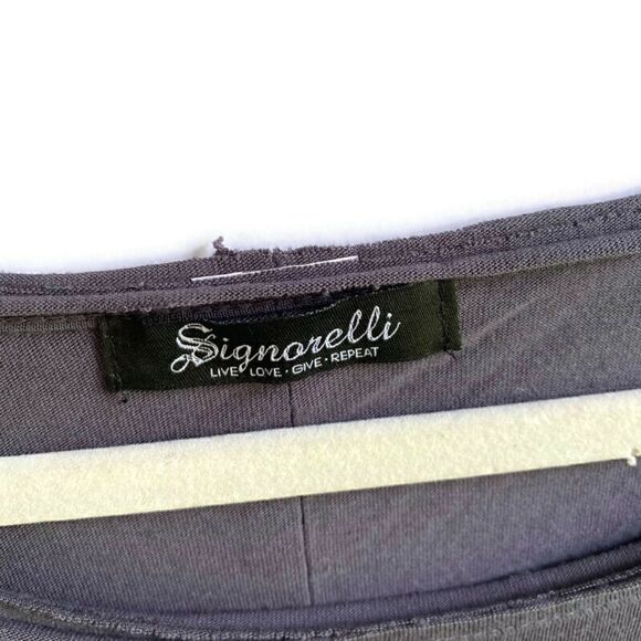 Signorelli Endless Possibilities Long Sleeve Graphic Tee Gray White S - Picture 3 of 8